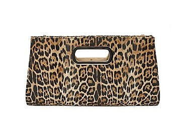 STYLISH LEOPARD ELEGANT CHAIN CLUTCH