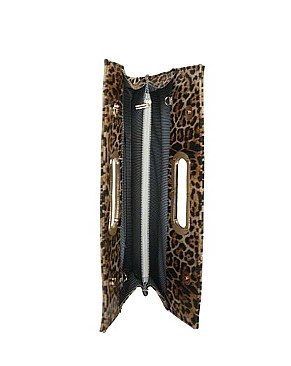 STYLISH LEOPARD ELEGANT CHAIN CLUTCH