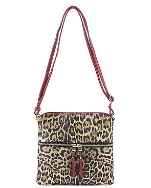 MODERN LEOPARD STYLE CROSSBODY BAG