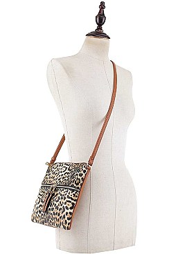 MODERN LEOPARD STYLE CROSSBODY BAG