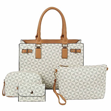 4-in-1 Glam Monogram Boxy Satchel
