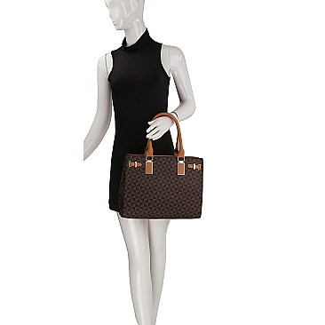 4-in-1 Glam Monogram Boxy Satchel