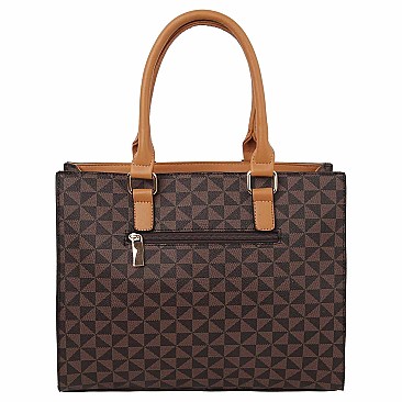 4-in-1 Glam Monogram Boxy Satchel