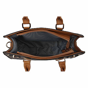 4-in-1 Glam Monogram Boxy Satchel