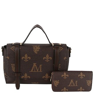 LM Monogram Top Handle Flap 2-in-1 Satchel Set