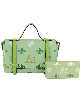 LM Monogram Top Handle Flap 2-in-1 Satchel Set