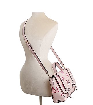 LM Monogram Top Handle Flap 2-in-1 Satchel Set