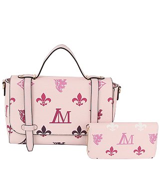 LM Monogram Top Handle Flap 2-in-1 Satchel Set