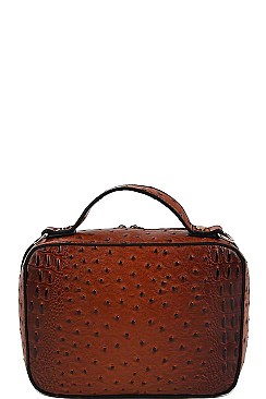 CROC TEXTURED CROSSBODY BAG