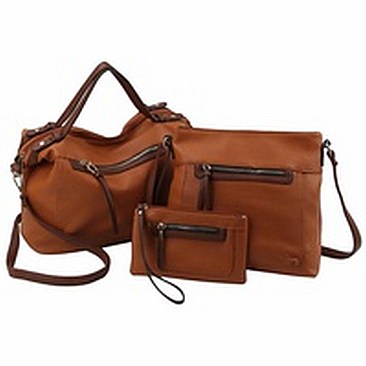 Laser Cut Pocket 3-in-1 Satchel