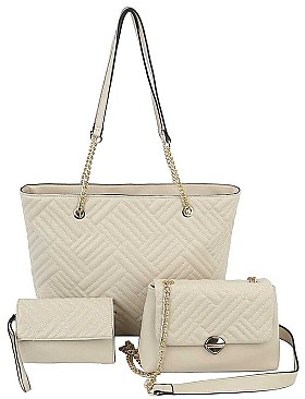 3IN1 MODERN DESIGN FASHION SHOPPER BAG