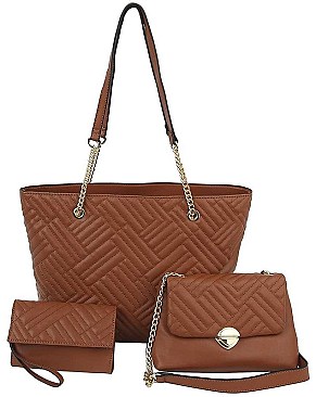 3IN1 MODERN DESIGN FASHION SHOPPER BAG