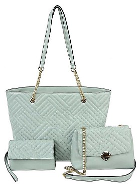 3IN1 MODERN DESIGN FASHION SHOPPER BAG