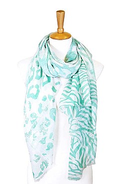 ANIMAL PRINT LONG SCARF