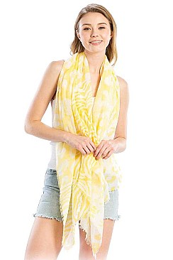 ANIMAL PRINT LONG SCARF