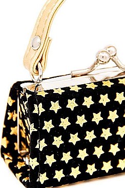 PACK OF 12 PCS ASSORTED COLOR PRINCESS CHIC MINI COIN PURSE