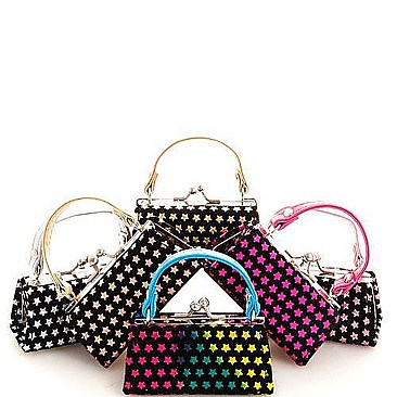 PACK OF 12 PCS ASSORTED COLOR PRINCESS CHIC MINI COIN PURSE