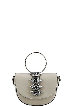 STYLISH MULTI RHINESTONE CROSS BODY SHOULDER BAG