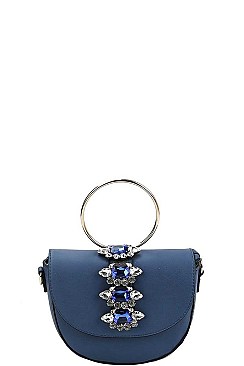 STYLISH MULTI RHINESTONE CROSS BODY SHOULDER BAG