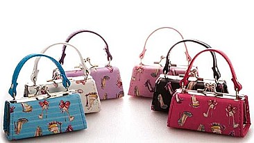 PACK OF 12 PCS ASSORTED COLOR MINI TRENDY STILETTO COIN PURSE