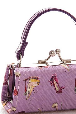 PACK OF 12 PCS ASSORTED COLOR MINI TRENDY STILETTO COIN PURSE