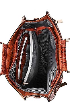 SATCHEL WITH LONG STRAP