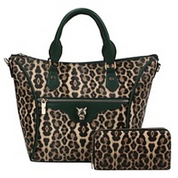 Leopard 2-in-1 Satchel