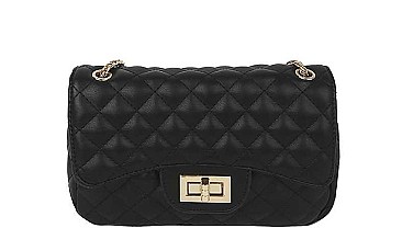 STYLISH STITCHED QUILTED CROSSBODY BAG