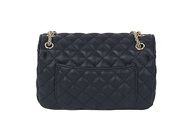 STYLISH STITCHED QUILTED CROSSBODY BAG