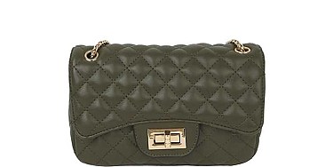 STYLISH STITCHED QUILTED CROSSBODY BAG