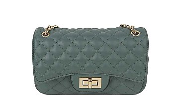 STYLISH STITCHED QUILTED CROSSBODY BAG