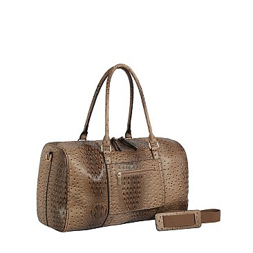Ostrich Croc Duffle Bag