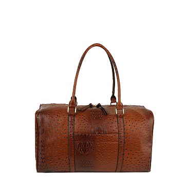 Ostrich Croc Duffle Bag