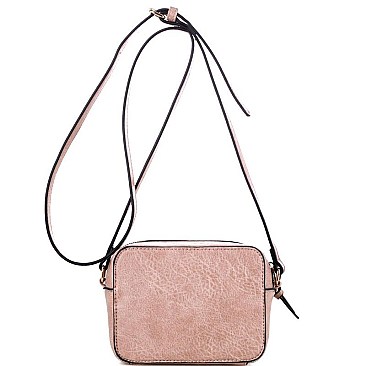 MULTI-ZIP BOXY CROSSBODY SHOULDER BAG