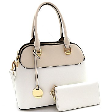 3 COMPARTMENT DOME SATCHEL