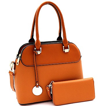 3 COMPARTMENT DOME SATCHEL