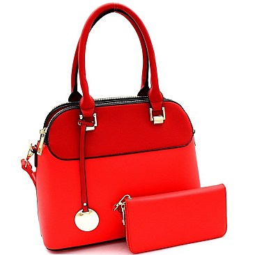 3 COMPARTMENT DOME SATCHEL