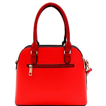 3 COMPARTMENT DOME SATCHEL