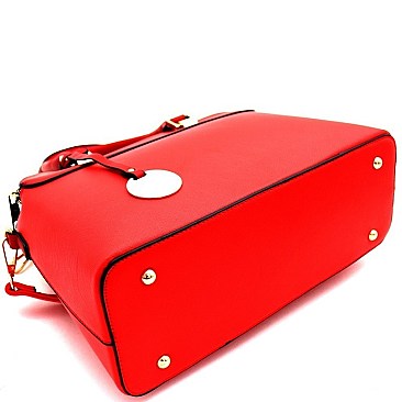 3 COMPARTMENT DOME SATCHEL