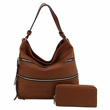 Fashion Zipper 2-in-1 Shoulder Bag