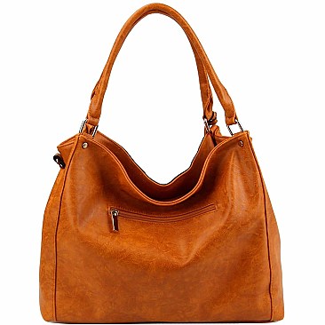 Tassel Accent Woven Large Hobo Wallet SET