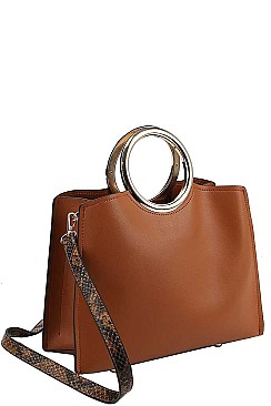 STYLISH BANGLE HANDLE SATCHEL
