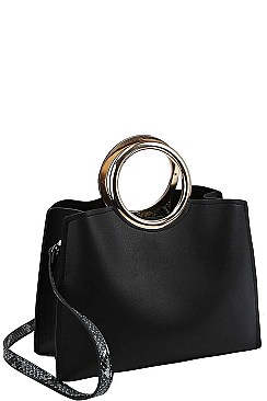 STYLISH BANGLE HANDLE SATCHEL