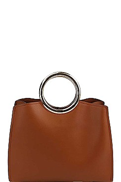 STYLISH BANGLE HANDLE SATCHEL