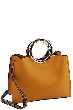 STYLISH BANGLE HANDLE SATCHEL