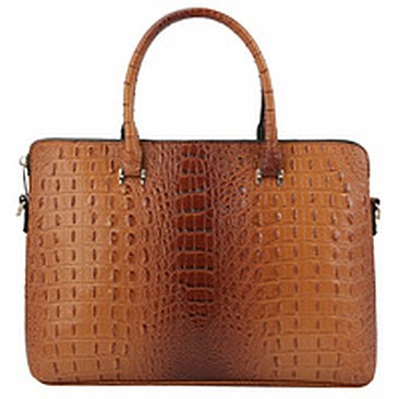 Croc Alligator Brief Bag Laptop Case