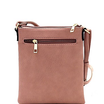 Classic Chevron Quilted Multi-Pocket Cross Body Messenger MH-LW2137