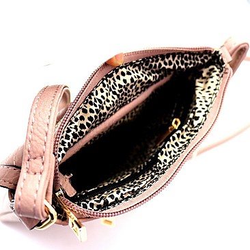 Classic Chevron Quilted Multi-Pocket Cross Body Messenger MH-LW2137