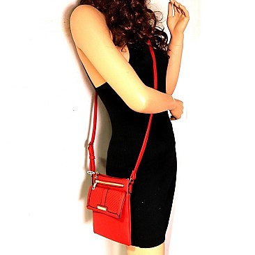 Classic Chevron Quilted Multi-Pocket Cross Body Messenger MH-LW2137