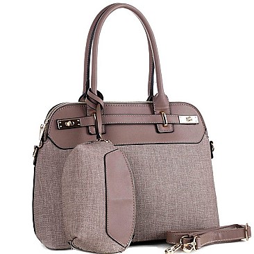 3-Compartment Turn-Lock Accent Linen Tote Value SET